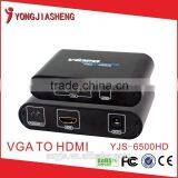 Manufacture Supply for 1080P/1.3 Male-Female VGA to HDMI Converter YJS-6500HD