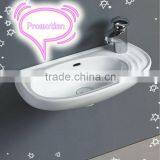 HM-H-04 Ceramic Small Wall Hung Wash Basin thumbnail-1