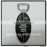 oval shape rubber soft PVC 3D bottle opener with hard magnet