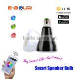 6W E27 Wireless Bluetooth LED Speaker Light