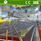 Battery Chicken Poultry Cage With Automated Drinkers and Feeders