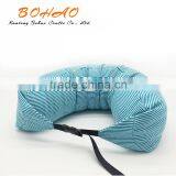 Stripe Foam Particles Pillow for Travel thumbnail-2