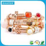 Fashionable Jewelry Women Custom Charm Bracelet Leather thumbnail-4