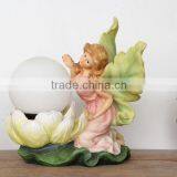 Large Angel Wings Glass Ball Solar Lights thumbnail-4