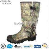 Camo men outdoor cheap rubber rain boot military boot