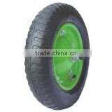High Quality Wheelbarrow Rubber Wheel 400-8 PU thumbnail-1