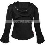 2016 Fine Victorian Black Trench Goth/Steampunk Jacket thumbnail-2