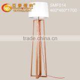 Handcrafted Wood Floor Lamp,hot Sale Newest Design Wood Floor Lamp, Wood Tripod Floor Lamp thumbnail-1