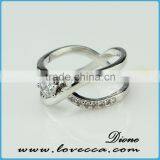Zircon Crystal Love Heart Ring 5.5/6/7/8/9 Size thumbnail-5