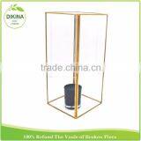 Wholesale Geometric Wedding Copper Centerpiece ~ Holders Votives 8 Inches Religious & Frosted Glass Candle Jar With/ Without Lid thumbnail-4