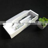 2016 Custom White Plexiglass Pen Case With Noble Design Made in Guangzhou Oed Factory