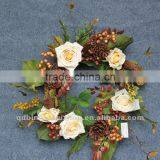 New Arrival Artificial Florals and Berries Wreath,artificial Spring Garden Collections thumbnail-1