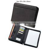 Custom Black Business Card Padfolio Leather Document File Presentation Folders thumbnail-6