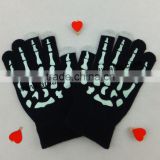 New Arrival Bone Pattern Touch Screen Gloves Hand Bone Gloves For Mobie Phone