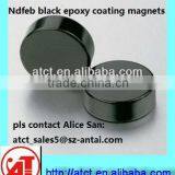 Black Epoxy Sintered Disk NdFeB Magnet