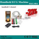 CE&ISO Certification Single Channel Handheld Human Use Electrocardiograph ECG Machine EKG Machine Price EKG-80V-Shelly thumbnail-1