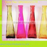 tall fancy glass decorative bottles,glass vases for company office
