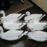 OEM Blow Molding Plastic HDPE Garden White Swans Simulation of the Swan for Sale thumbnail-3