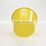 Made in China Cheap Modern Yellow Hanging Round Powder Coated Metal Flower Pot Planters thumbnail-3