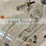 TH286-1 Home Furniture Tempered Glass Top Dining Set thumbnail-2