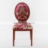 Wood Imitated Aluminum Oval Back Banquet Chair LQ-B918 thumbnail-3