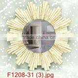 High Quality Best Selling Decorative MOP Round Natural Wall Mirror thumbnail-1