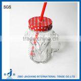 Cheap Recycled Bulb Juice Fox Shape Glass Mason Mug thumbnail-1