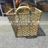 Wholesale Handmade Fashion Square Hemp Rope Basket thumbnail-4