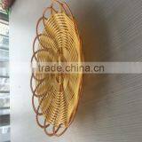 Wholesale Handmade Cheap Weaving Round Plastic Serving Tray thumbnail-2