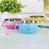 Lovely Stainless Steel Bowl With Handle for Kids thumbnail-1