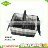 Woven Plastic Empty Picnic Basket Wholesale thumbnail-3