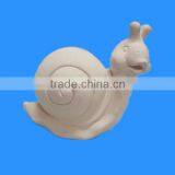 Unglazed Diy Bisque Ceramic Snail thumbnail-1