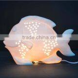 Factory Direct Fish Shape Ceramic Decoration Lamp for Home thumbnail-1