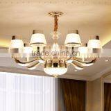 M990 Momoda Decorations European Simple Crystal Modern Living Room Bedroom Lighting Chandelier Pendant Lamp thumbnail-1