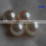 11-12mm White Round Freshwater Loose Pearl Beads for Jewelry Making thumbnail-1