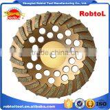 125mm Turbo Row Waved Spiral Diamond Grinding Disc Cup Wheel for Concrete Floor 5" Cutting Tools Abrasive Polishing Grinder thumbnail-2