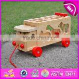 2015 New Wooden Push Toy for Kids,Lovely Cute Wooden Toy Pull for Children,Best Seller Mini Wooden Car Toy With Puzzle WJ276157 thumbnail-4