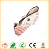 Canvas Navy Style Pen Pencil Case Cellphone Coin Cosmetic Makeup Bag Pouch Purse,Orange thumbnail-3