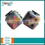 Mixing Color Fidget Cube Dice Toy Plastic Stress Reliever Toy thumbnail-1