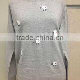 Fashion Design Embroidery Women Autumn Pullover Sweater thumbnail-1