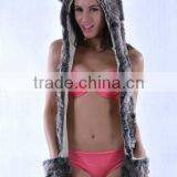 Wholesale Folding Funny Christmas Unisex Adult Animal Winter Hat and Gloves thumbnail-5