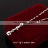 Punk Heavy Metal Fashion Doctor Who Box Blue Enamel 3D Tardis Blue Necklace thumbnail-5