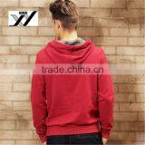 Wholesale Men Fleece Hoodie Custom Sweatshirt Sleeve Zip Hoodie thumbnail-2