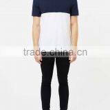 Wholesale Custom Navy Blue and White Mens T-shirts 100% Cotton t Shirts thumbnail-5