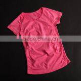 Plain O Neck Wholesale Short Sleeve Cheap High Quality Women Sport T Shirt thumbnail-2