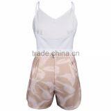 Wholesale Custom Fashion Sleeveless Chiffon Jumpsuits Women Summer Romper thumbnail-3