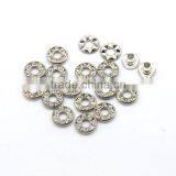 4 Colors 9mm Round Metal Brass Rhinestone Eyelets Crystal Diamond Grommets Glass Eyelets RE-9mm-001 thumbnail-3
