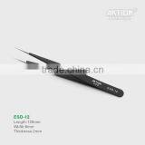 ESD-12 Stainless Steel ESD Tweezers for Electronic Repairing thumbnail-2