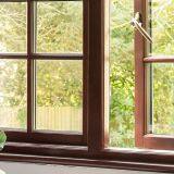 Double Glazed Wood Grain PVC Casement Window thumbnail-1