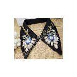 Rhinestone False Collar Vintage Beaded Neckline Choker Necklace thumbnail-2